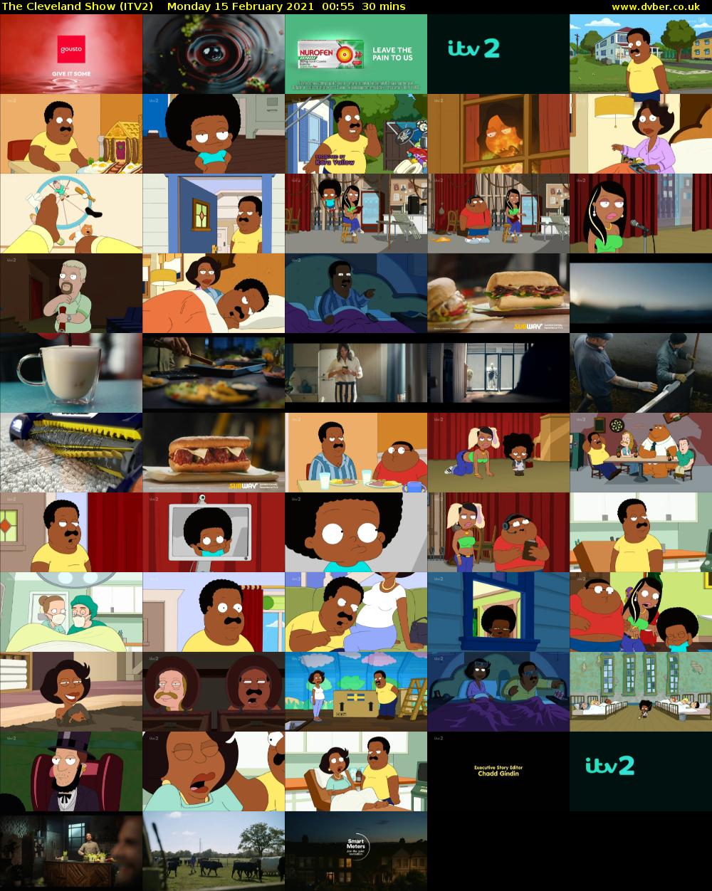 The Cleveland Show (ITV2) Monday 15 February 2021 00:55 - 01:25