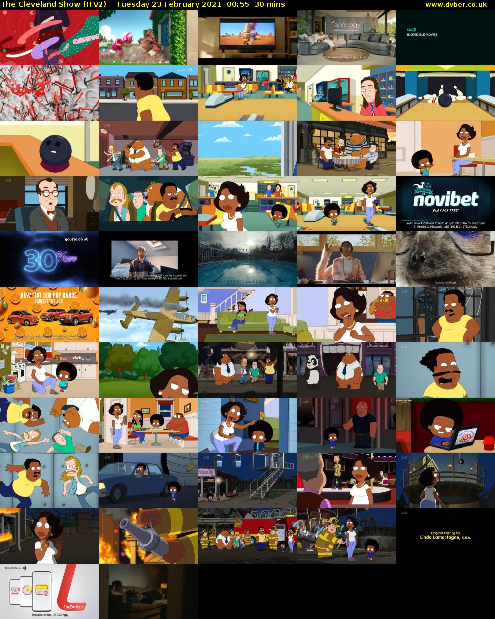 The Cleveland Show (ITV2) Tuesday 23 February 2021 00:55 - 01:25