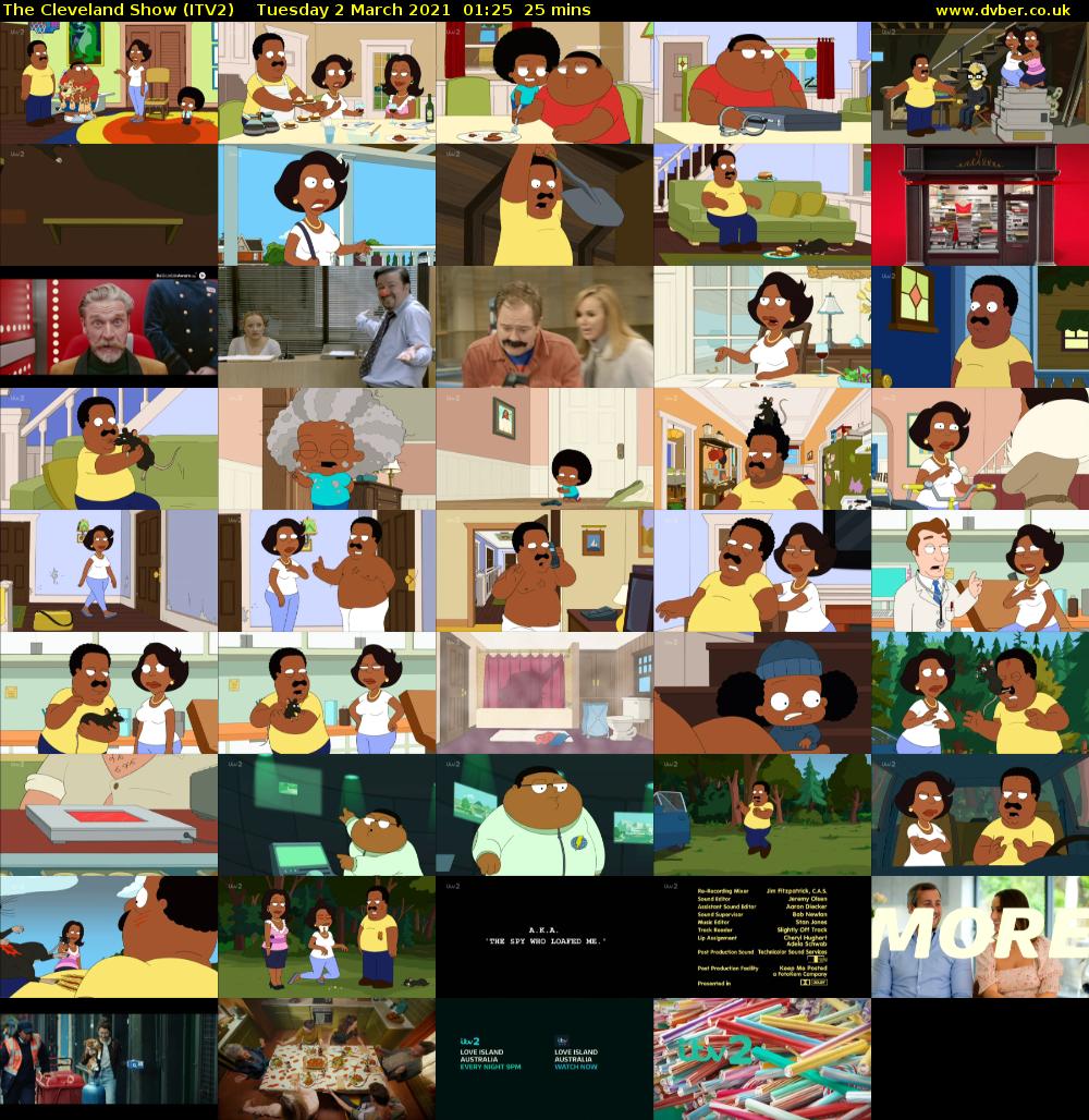 The Cleveland Show (ITV2) Tuesday 2 March 2021 01:25 - 01:50