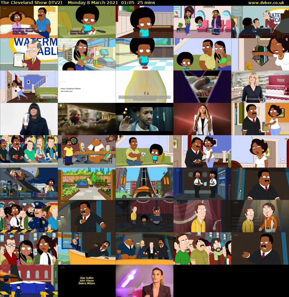 The Cleveland Show (ITV2) Monday 8 March 2021 01:05 - 01:30