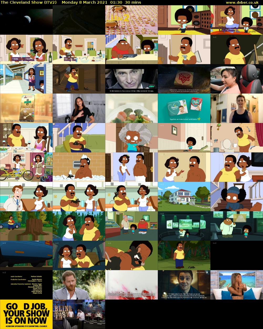 The Cleveland Show (ITV2) Monday 8 March 2021 01:30 - 02:00