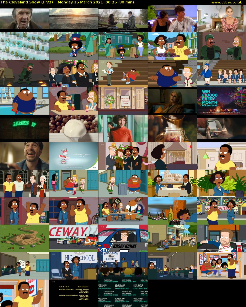The Cleveland Show (ITV2) Monday 15 March 2021 00:25 - 00:55