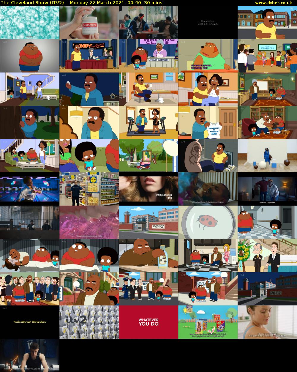 The Cleveland Show (ITV2) Monday 22 March 2021 00:40 - 01:10