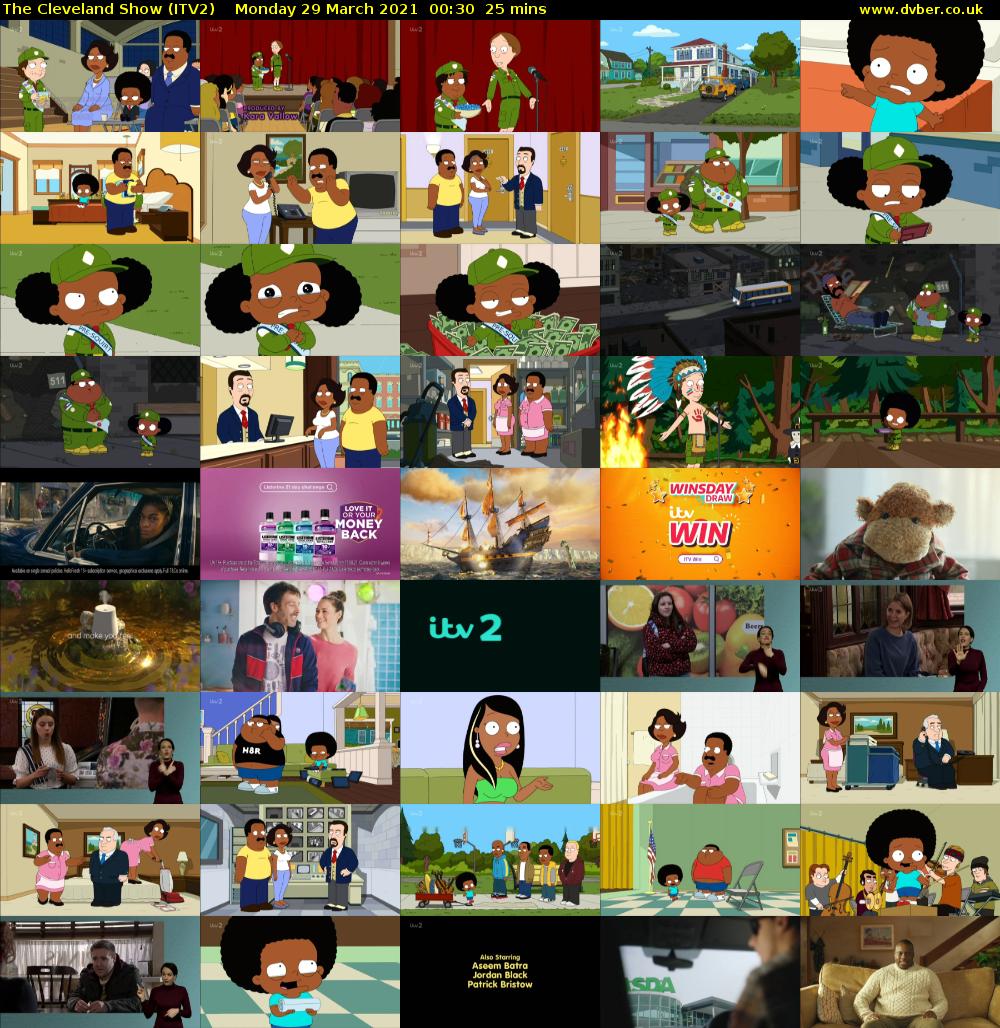The Cleveland Show (ITV2) Monday 29 March 2021 00:30 - 00:55
