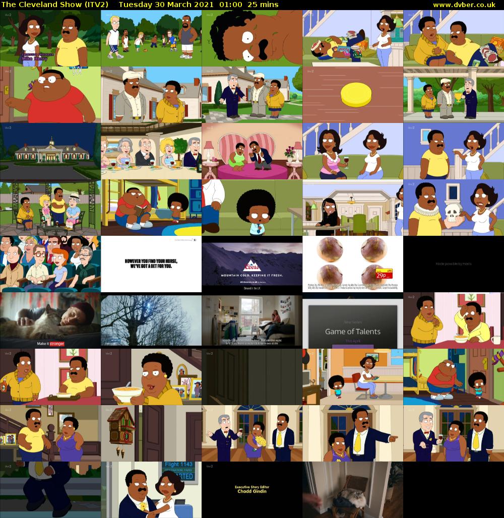 The Cleveland Show (ITV2) Tuesday 30 March 2021 01:00 - 01:25