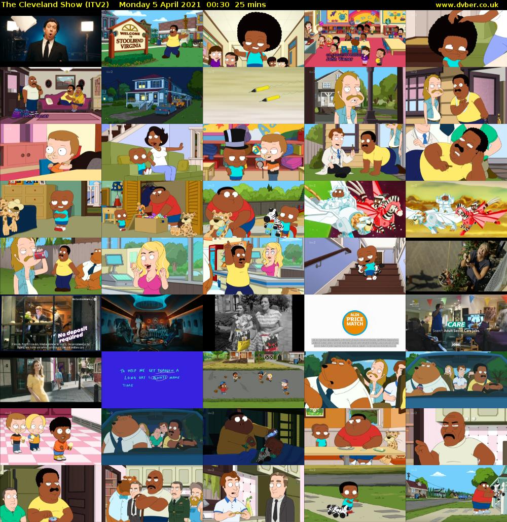 The Cleveland Show (ITV2) Monday 5 April 2021 00:30 - 00:55