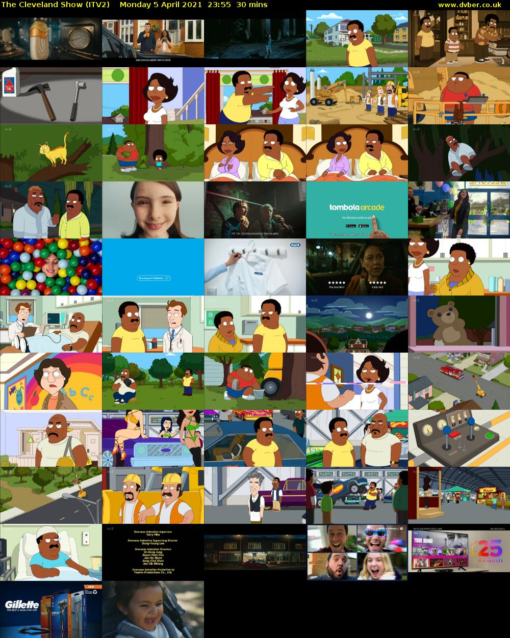 The Cleveland Show (ITV2) Monday 5 April 2021 23:55 - 00:25