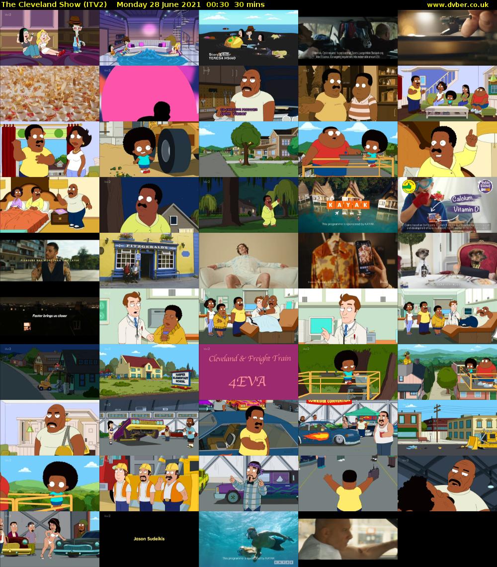 The Cleveland Show (ITV2) Monday 28 June 2021 00:30 - 01:00