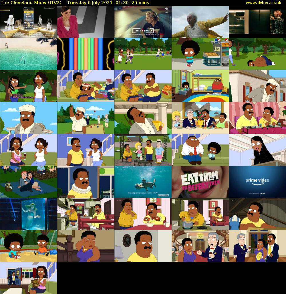 The Cleveland Show (ITV2) Tuesday 6 July 2021 01:30 - 01:55