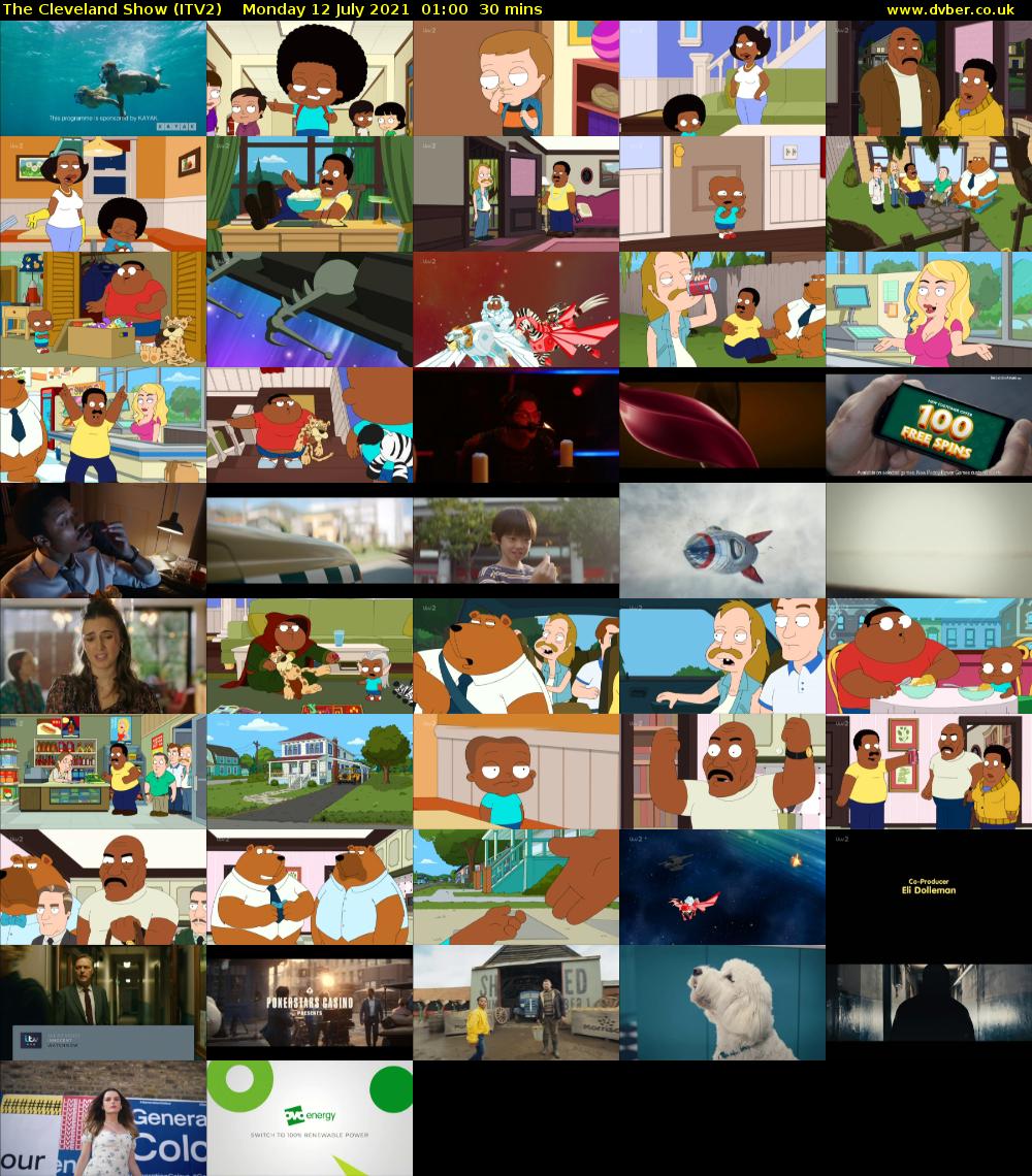 The Cleveland Show (ITV2) Monday 12 July 2021 01:00 - 01:30