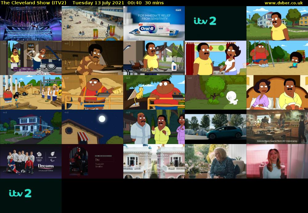 The Cleveland Show (ITV2) Tuesday 13 July 2021 00:40 - 01:10