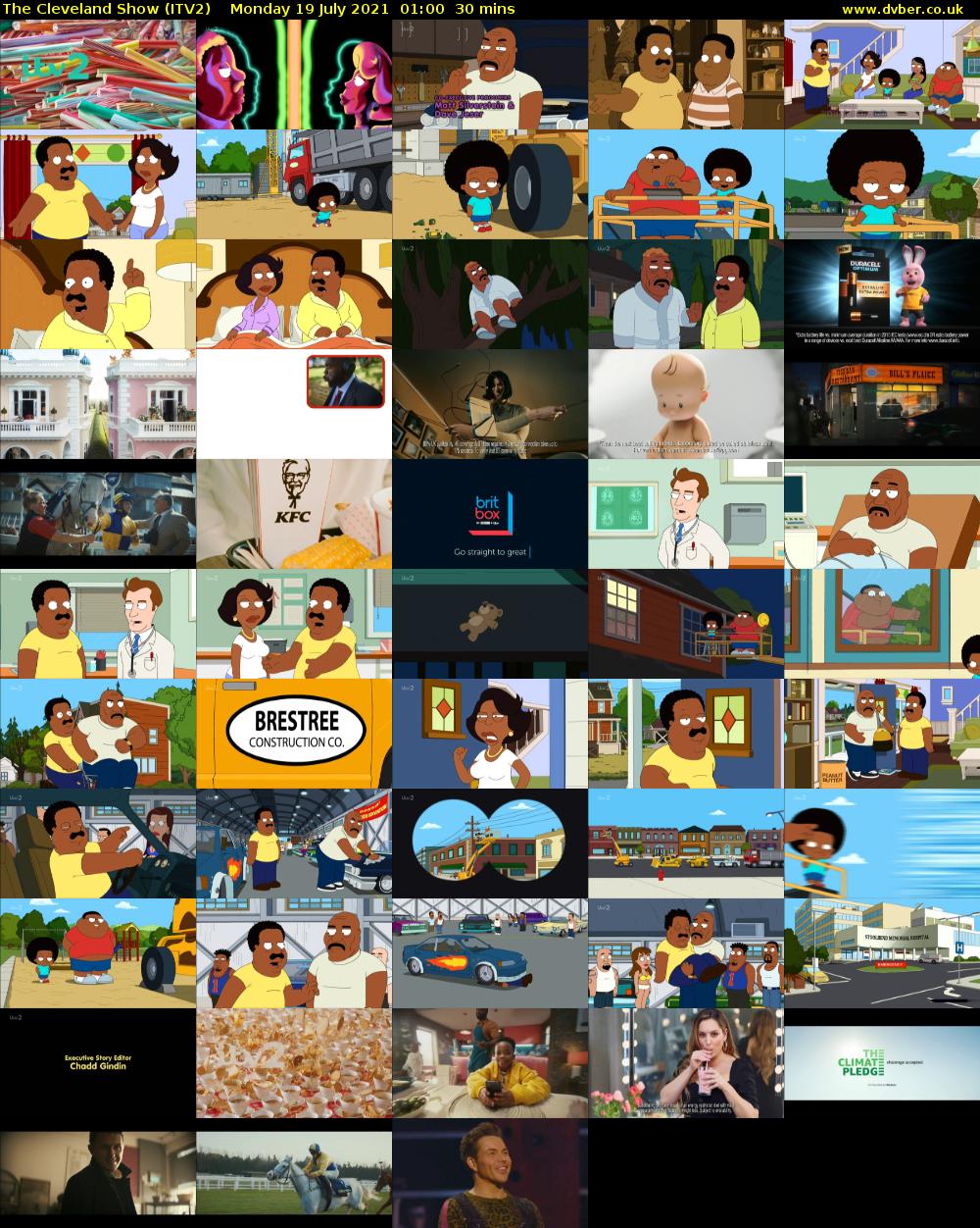 The Cleveland Show (ITV2) Monday 19 July 2021 01:00 - 01:30