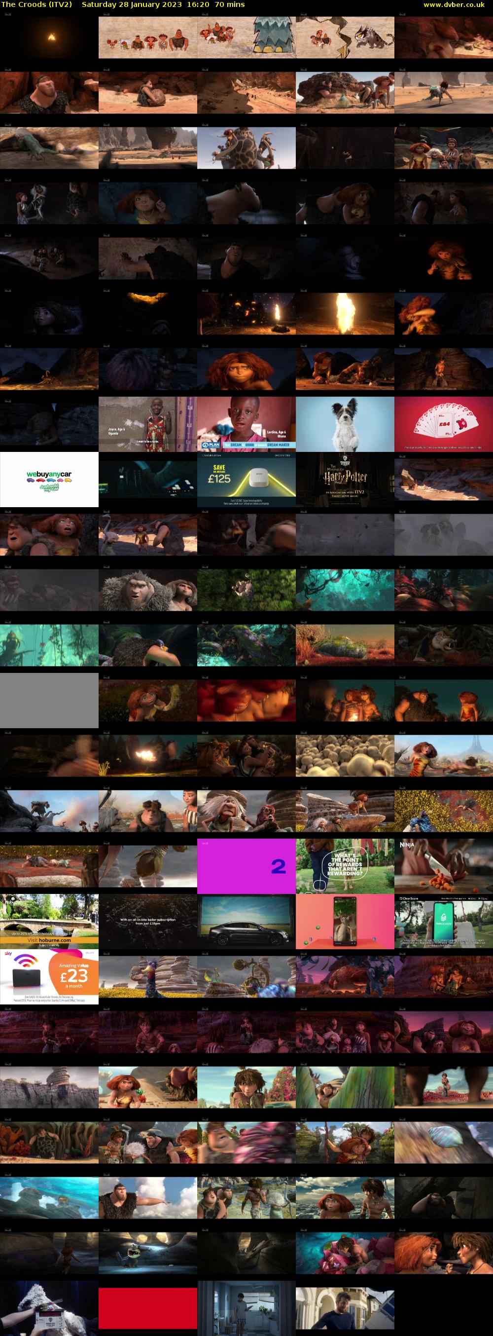 The Croods (ITV2) Saturday 28 January 2023 16:20 - 17:30
