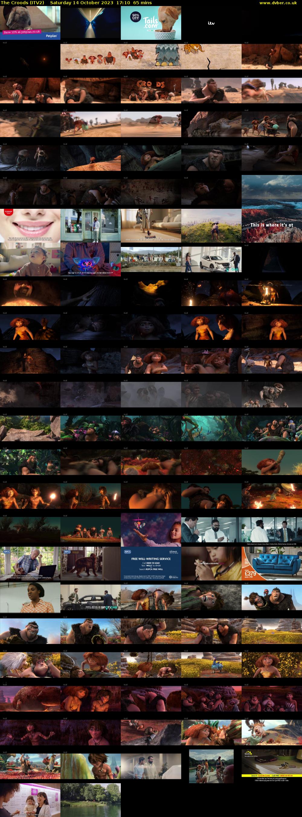 The Croods (ITV2) Saturday 14 October 2023 17:10 - 18:15