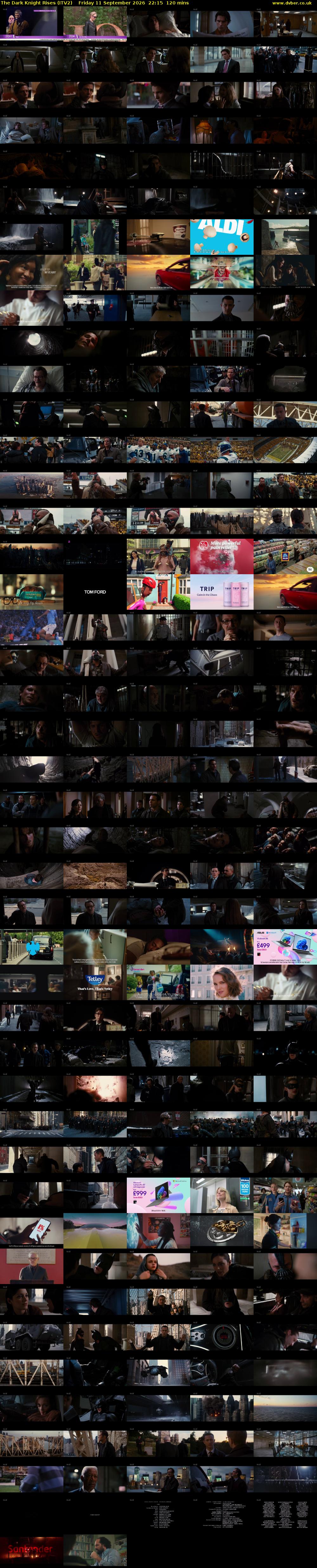 The Dark Knight Rises (ITV2) Friday 11 September 2026 22:15 - 00:15