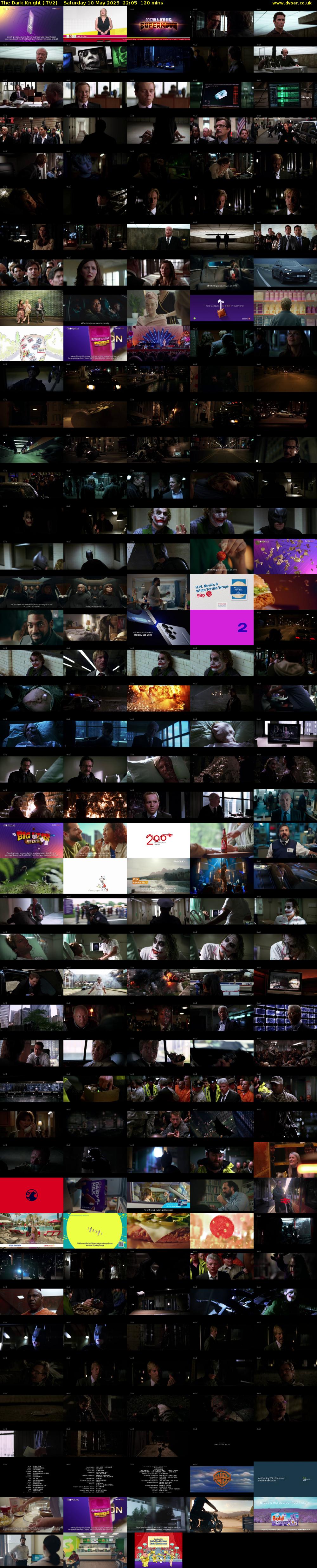 The Dark Knight (ITV2) Saturday 10 May 2025 22:05 - 00:05