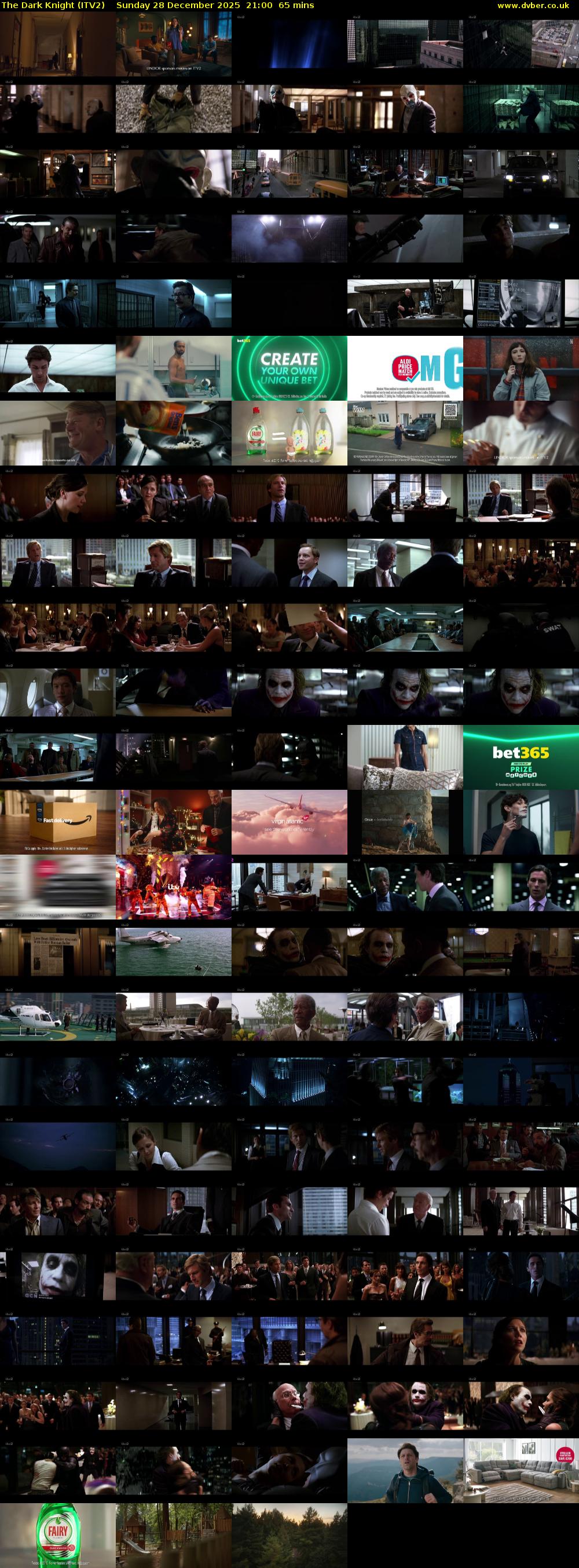 The Dark Knight (ITV2) Sunday 28 December 2025 21:00 - 22:05