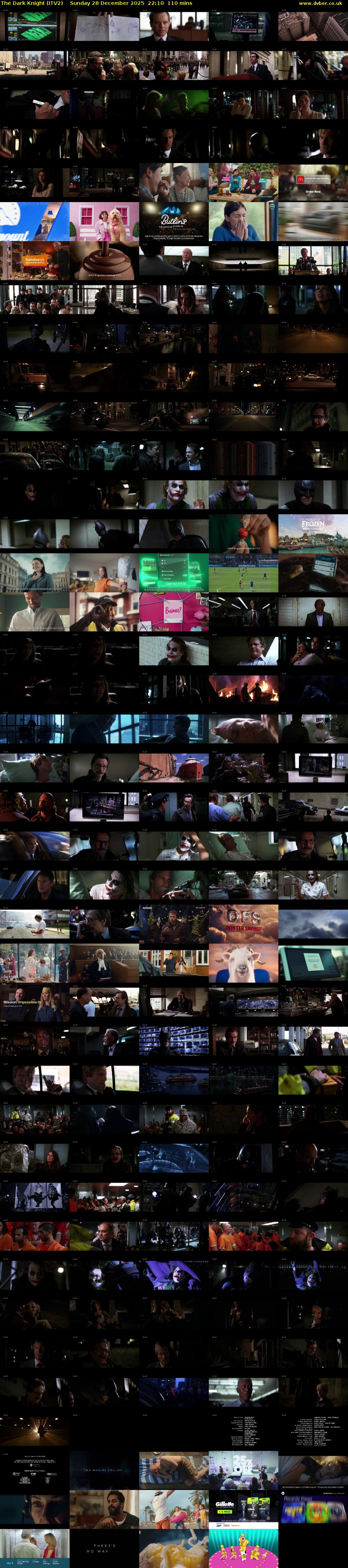 The Dark Knight (ITV2) Sunday 28 December 2025 22:10 - 00:00