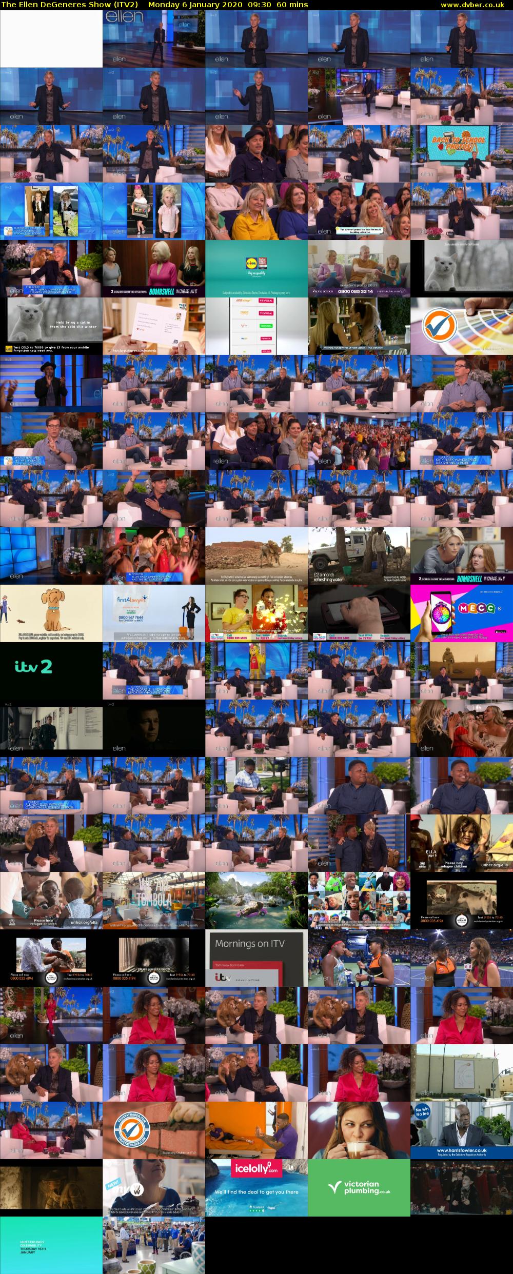 The Ellen DeGeneres Show (ITV2) Monday 6 January 2020 09:30 - 10:30