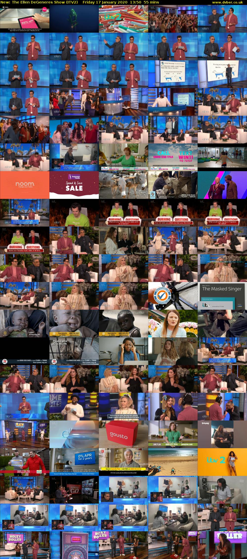The Ellen DeGeneres Show (ITV2) Friday 17 January 2020 13:50 - 14:45