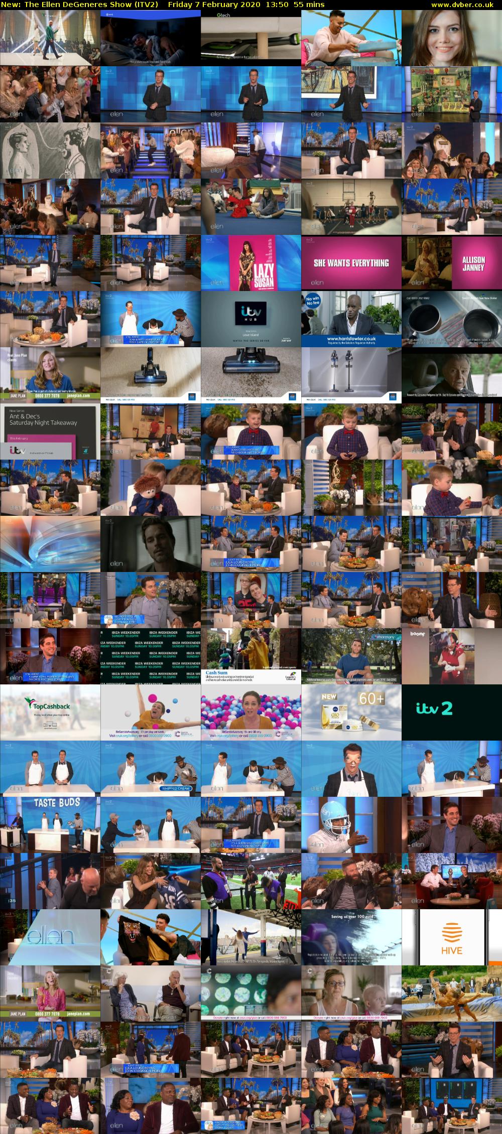 The Ellen DeGeneres Show (ITV2) Friday 7 February 2020 13:50 - 14:45