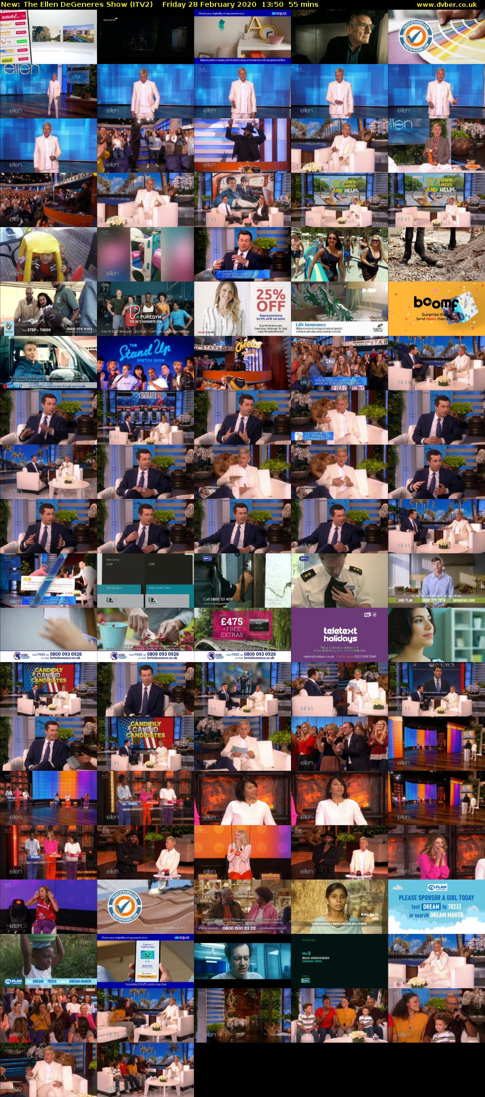 The Ellen DeGeneres Show (ITV2) Friday 28 February 2020 13:50 - 14:45