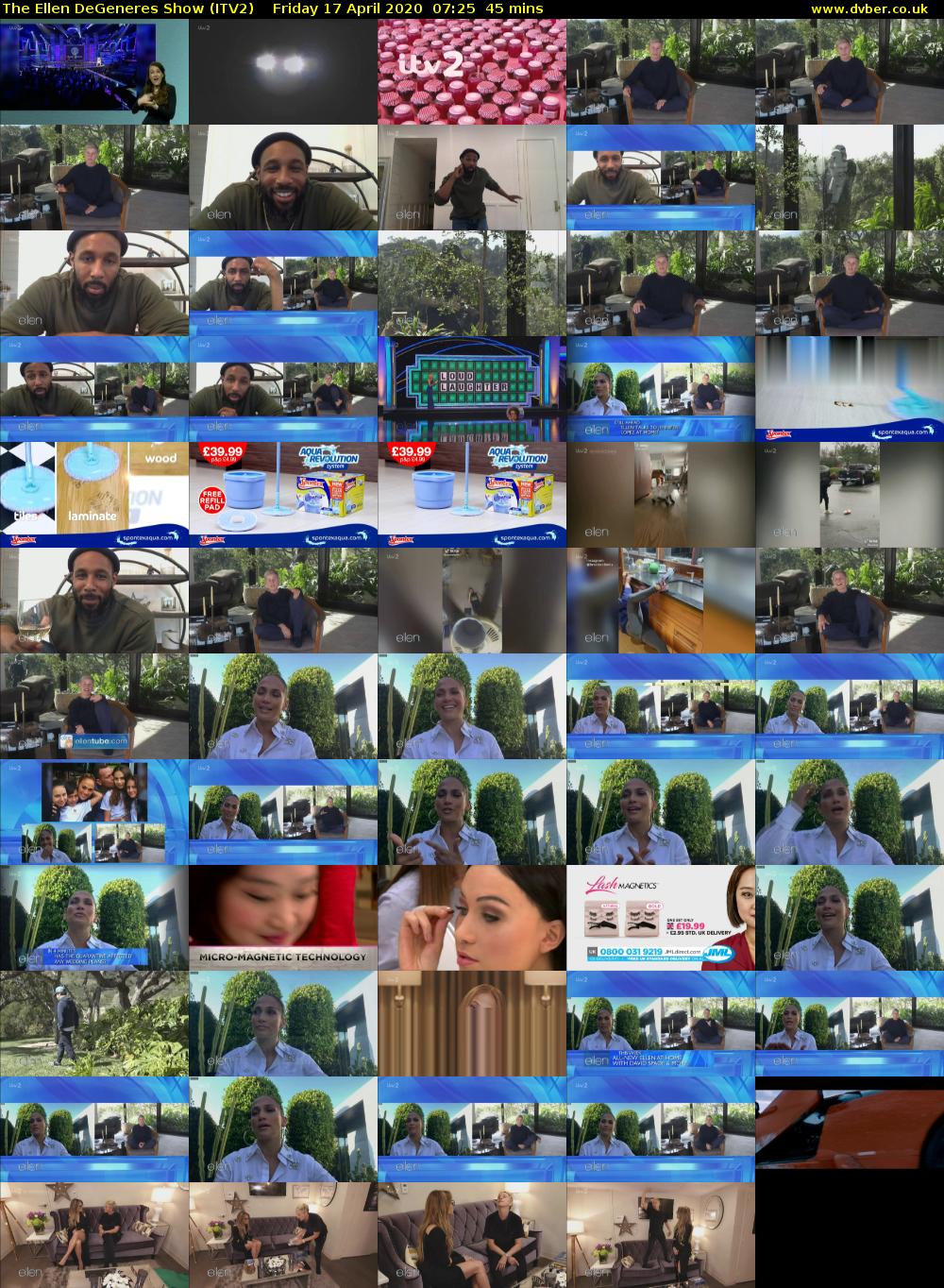 The Ellen DeGeneres Show (ITV2) Friday 17 April 2020 07:25 - 08:10