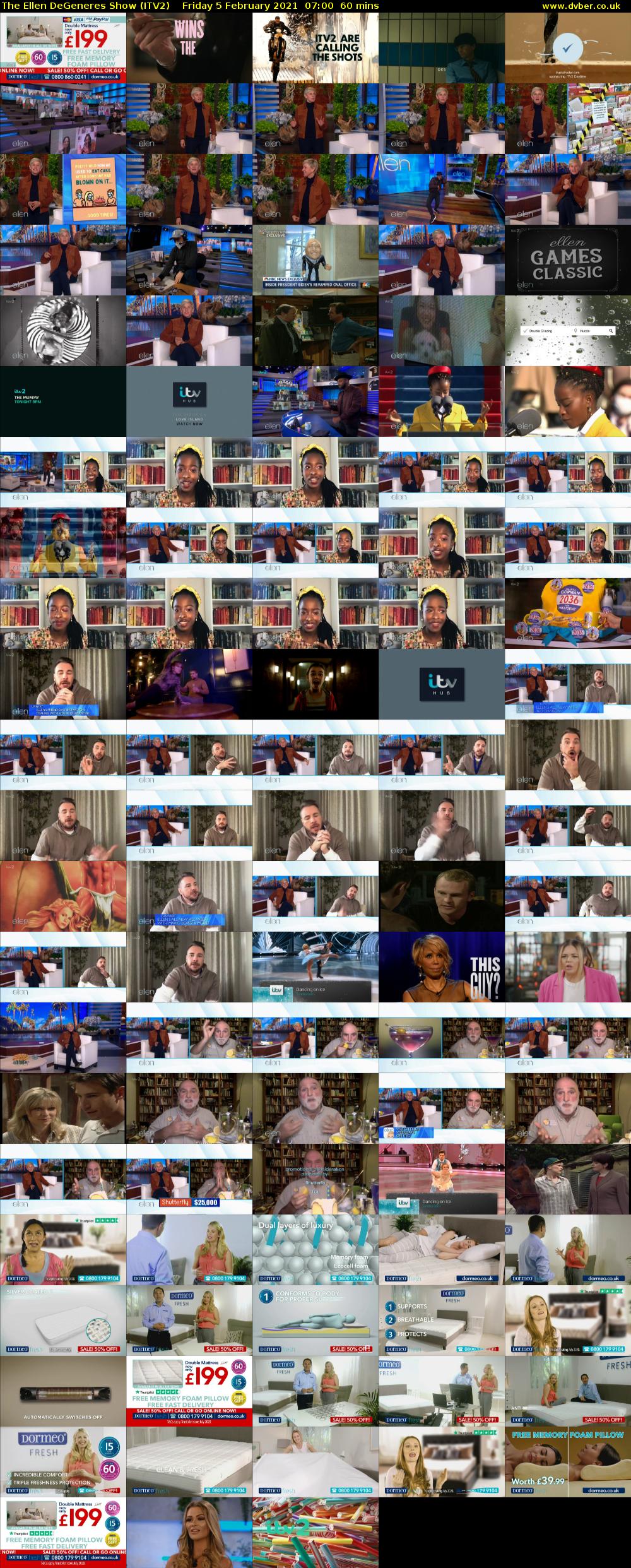 The Ellen DeGeneres Show (ITV2) Friday 5 February 2021 07:00 - 08:00