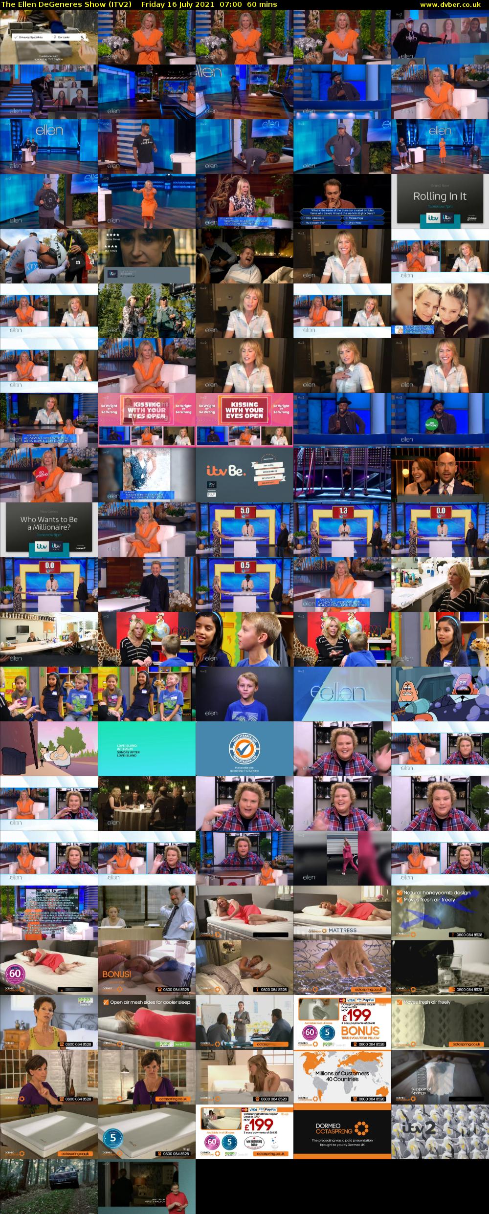 The Ellen DeGeneres Show (ITV2) Friday 16 July 2021 07:00 - 08:00