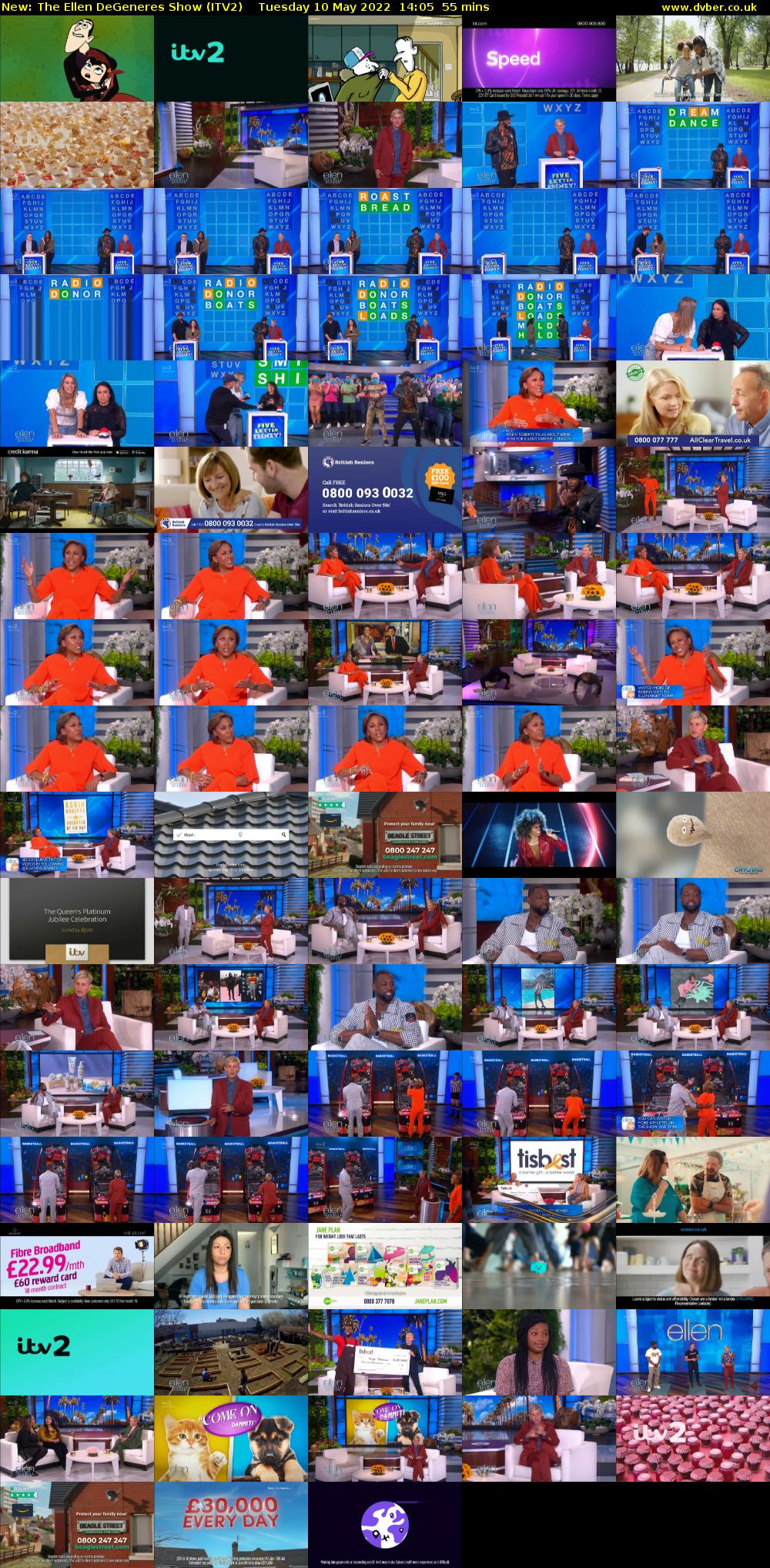 The Ellen DeGeneres Show (ITV2) Tuesday 10 May 2022 14:05 - 15:00