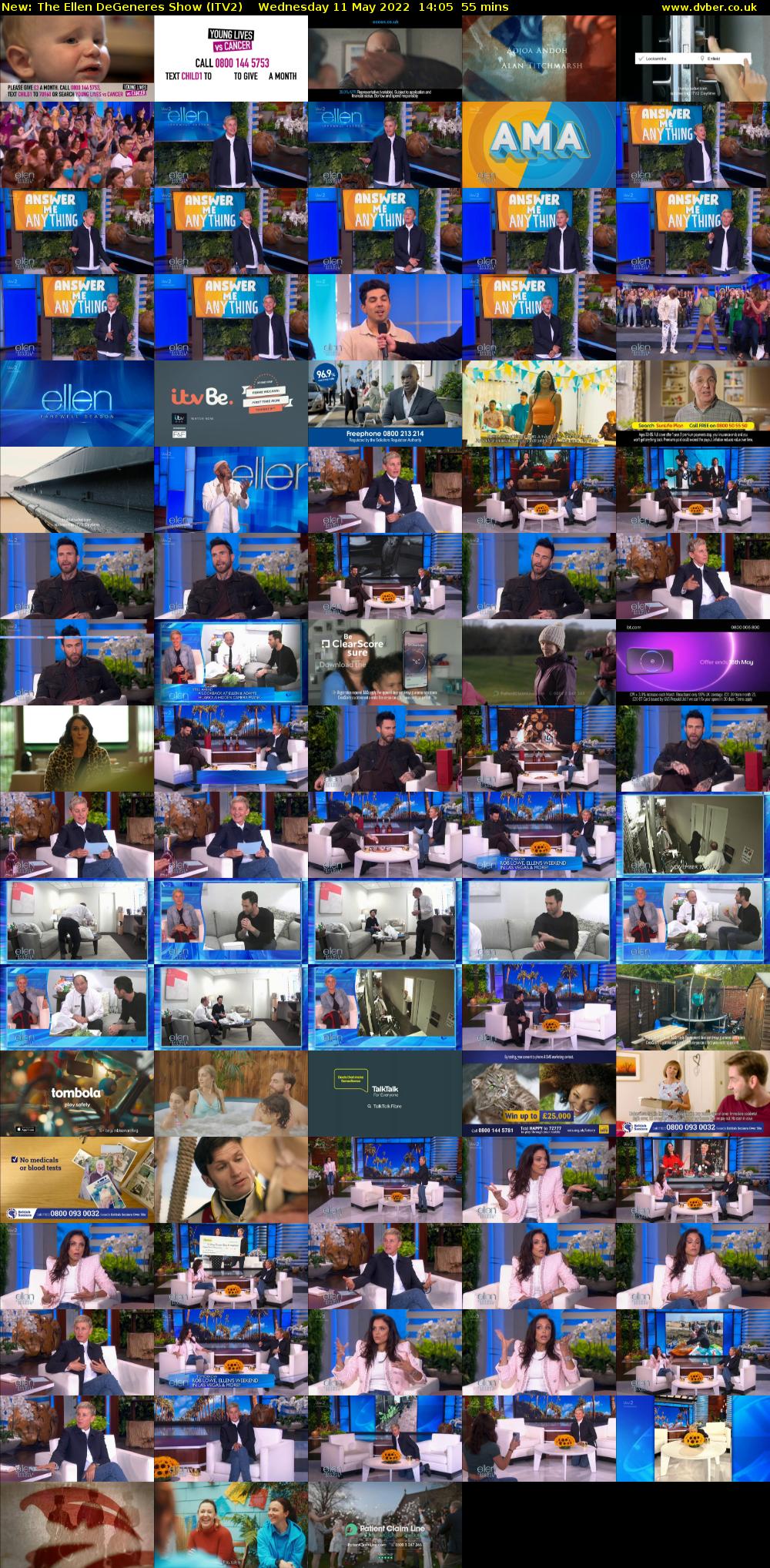 The Ellen DeGeneres Show (ITV2) Wednesday 11 May 2022 14:05 - 15:00