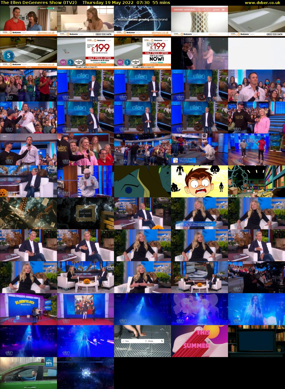 The Ellen DeGeneres Show (ITV2) Thursday 19 May 2022 07:30 - 08:25