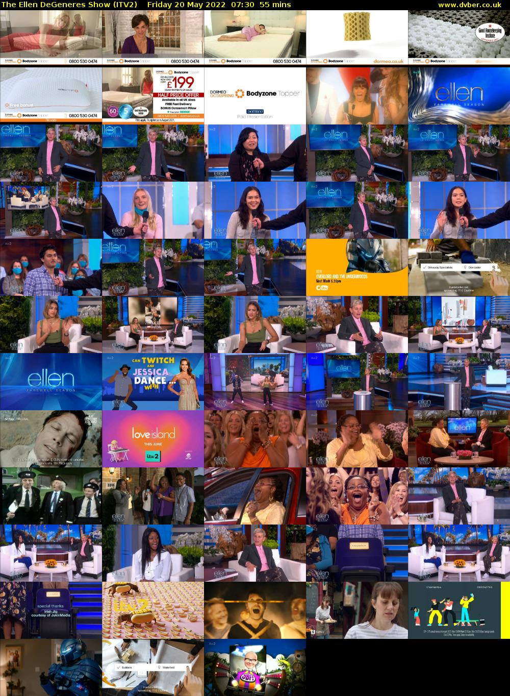 The Ellen DeGeneres Show (ITV2) Friday 20 May 2022 07:30 - 08:25