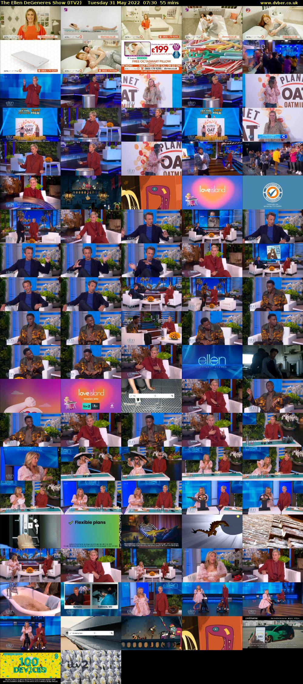 The Ellen DeGeneres Show (ITV2) Tuesday 31 May 2022 07:30 - 08:25