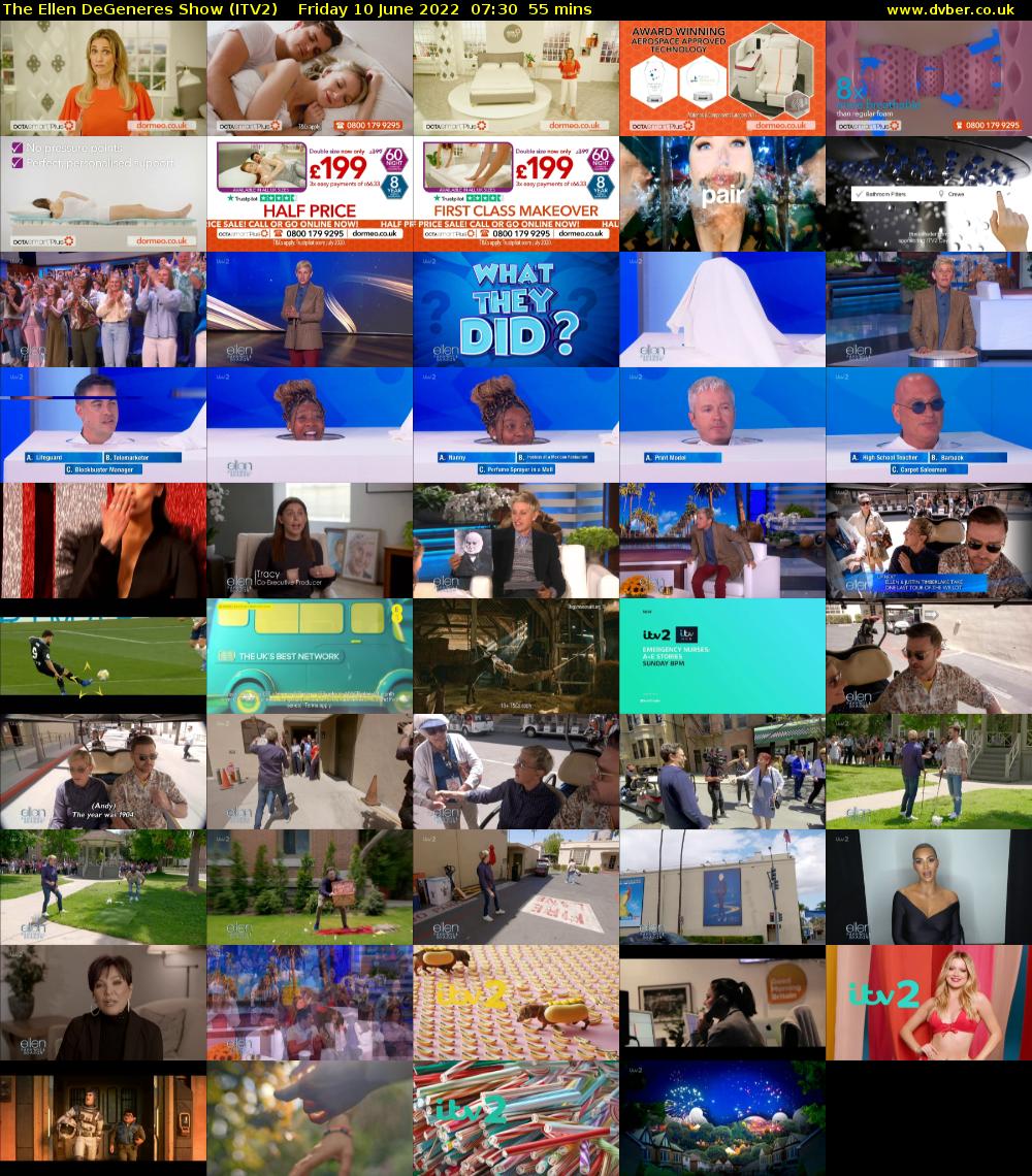 The Ellen DeGeneres Show (ITV2) Friday 10 June 2022 07:30 - 08:25
