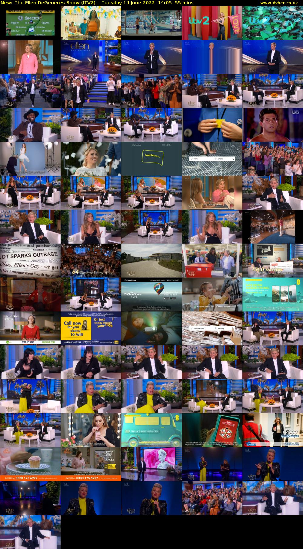 The Ellen DeGeneres Show (ITV2) Tuesday 14 June 2022 14:05 - 15:00