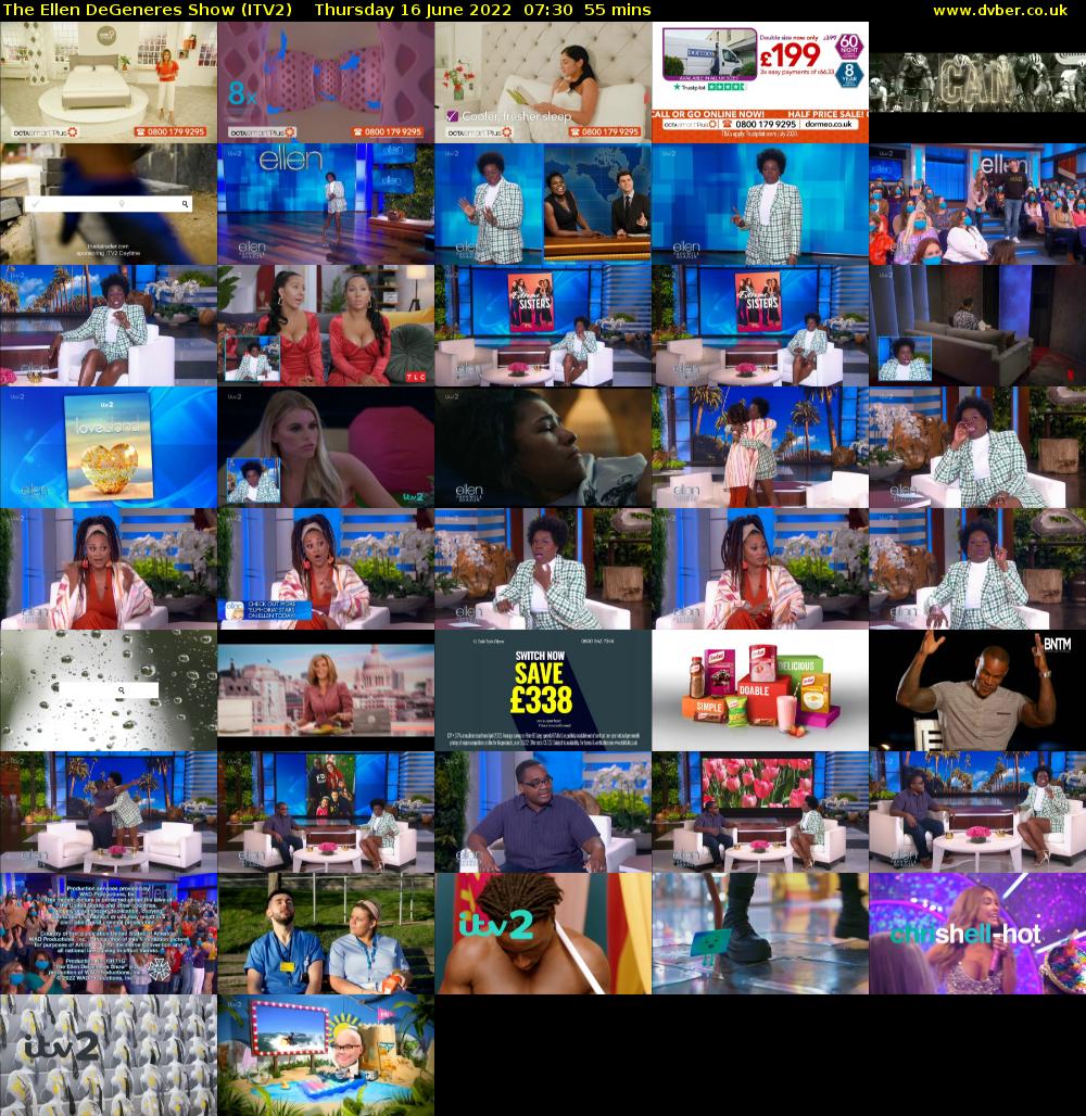 The Ellen DeGeneres Show (ITV2) Thursday 16 June 2022 07:30 - 08:25
