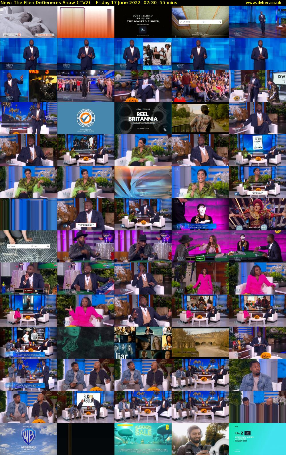 The Ellen DeGeneres Show (ITV2) Friday 17 June 2022 07:30 - 08:25