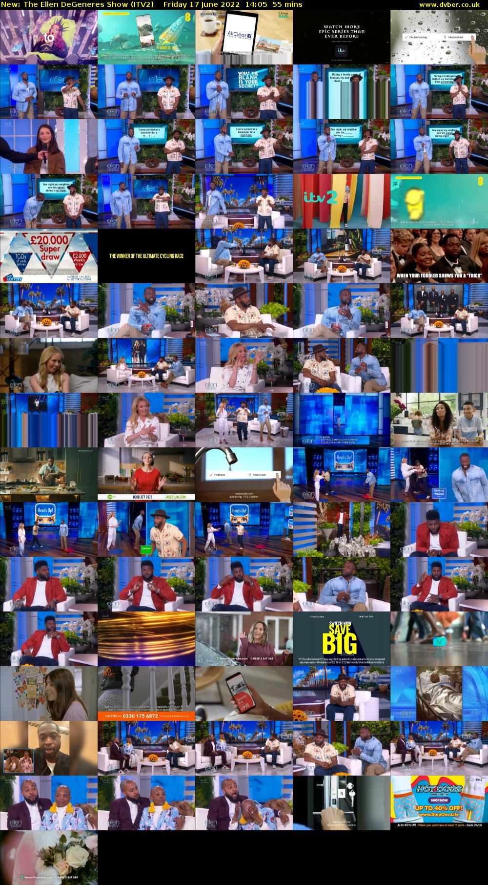 The Ellen DeGeneres Show (ITV2) Friday 17 June 2022 14:05 - 15:00