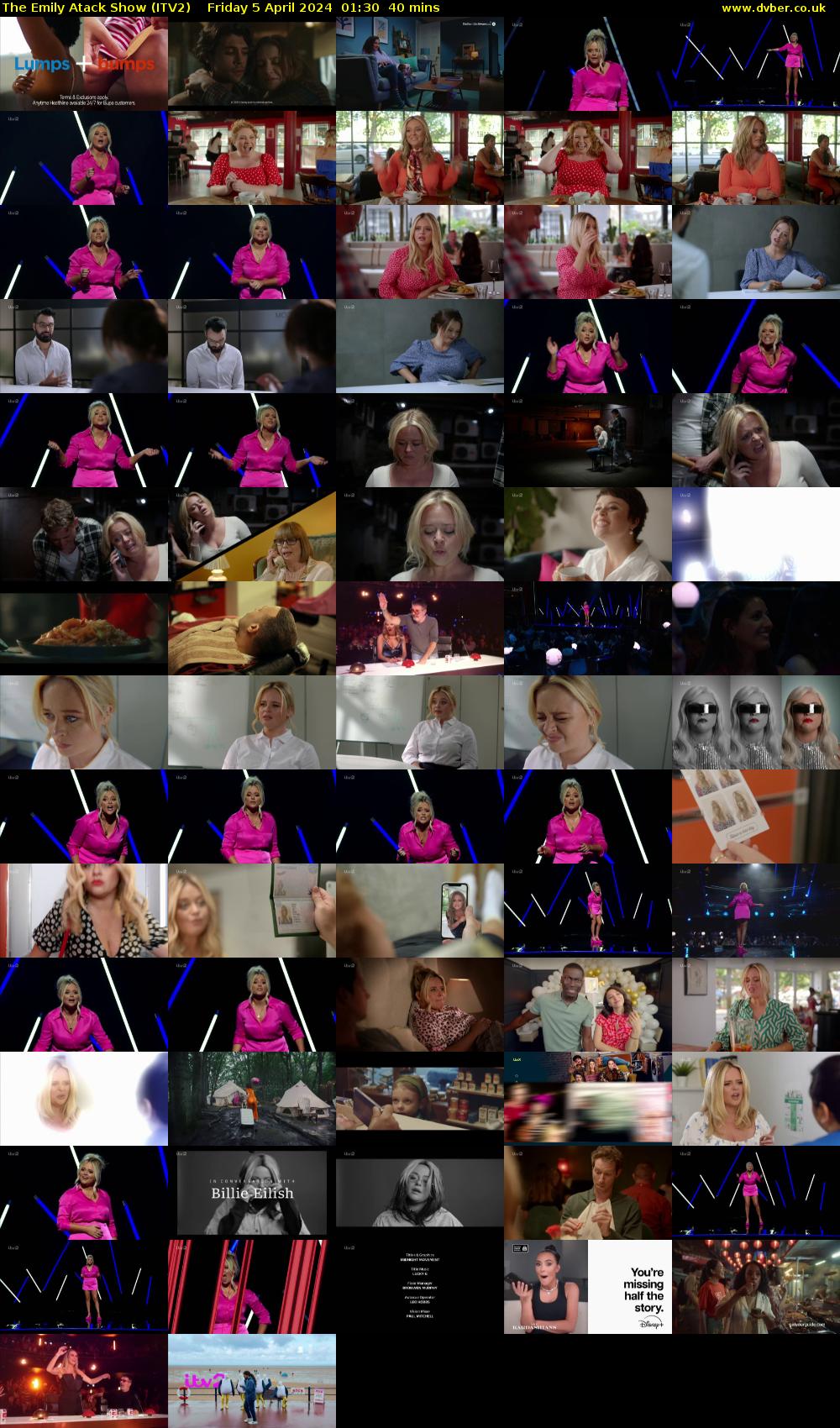 The Emily Atack Show (ITV2) Friday 5 April 2024 01:30 - 02:10