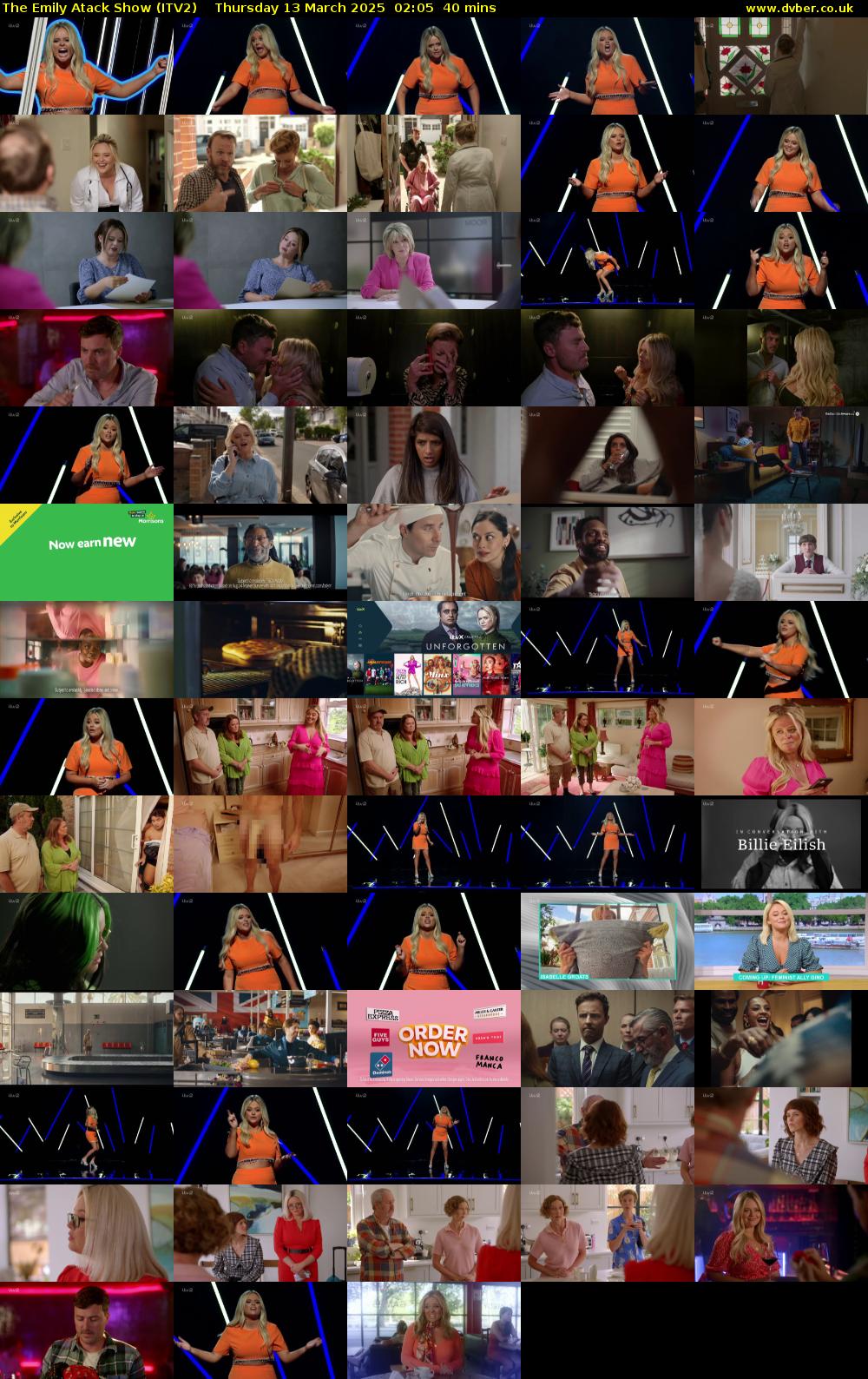 The Emily Atack Show (ITV2) Thursday 13 March 2025 02:05 - 02:45