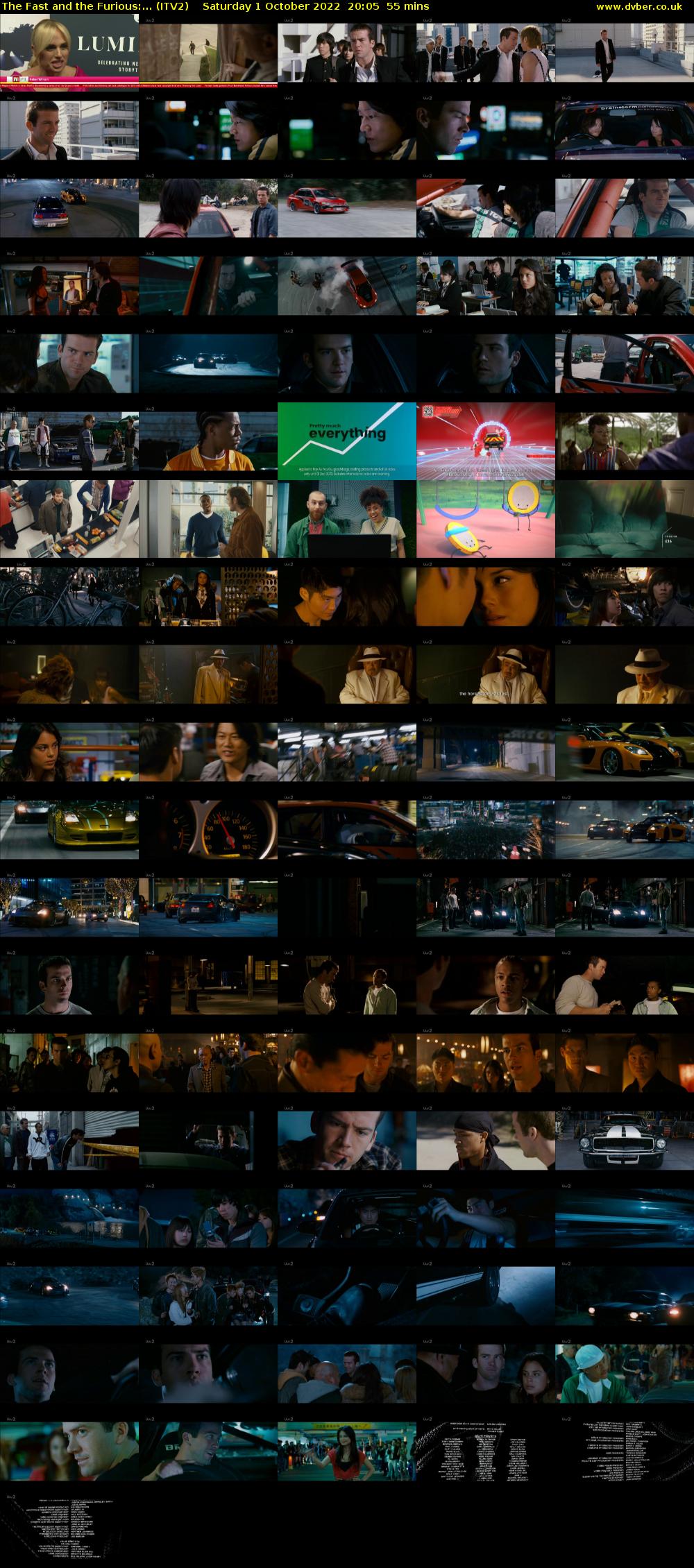 The Fast and the Furious:... (ITV2) Saturday 1 October 2022 20:05 - 21:00