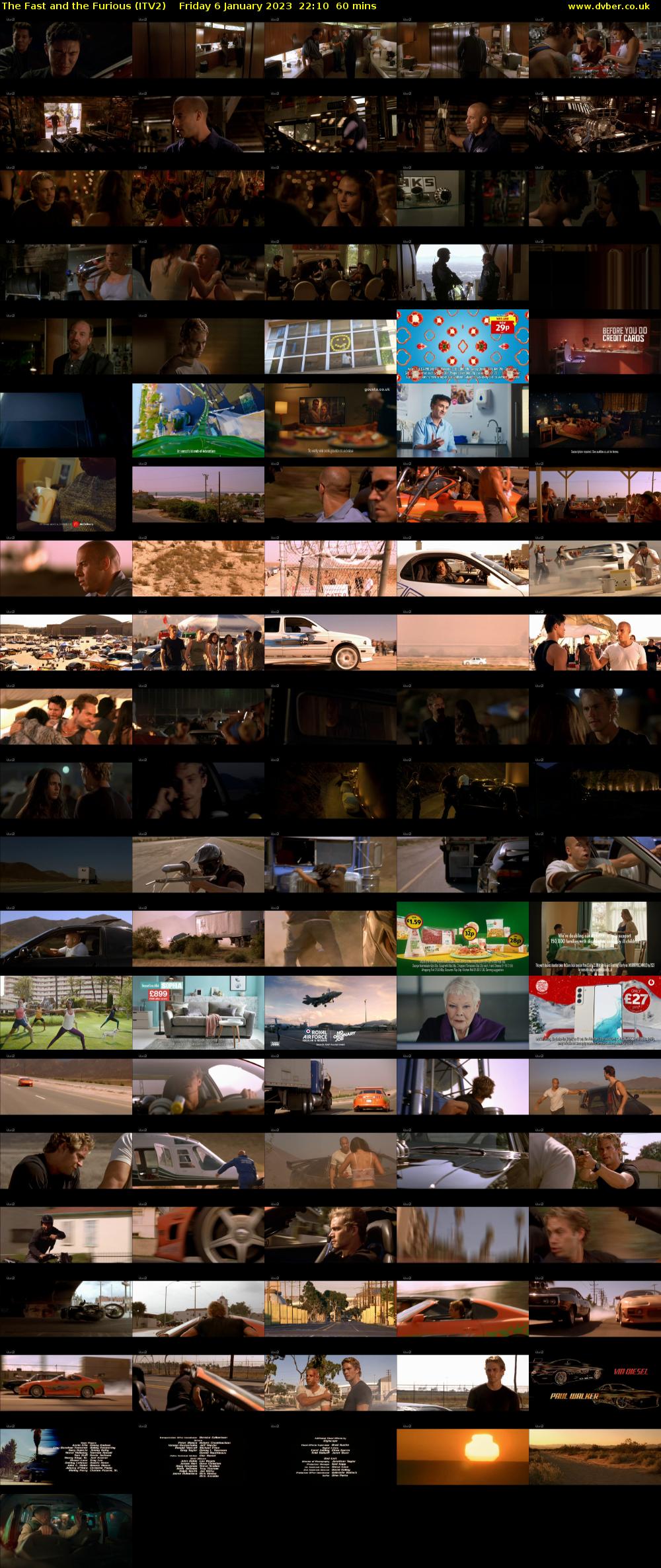 The Fast and the Furious (ITV2) Friday 6 January 2023 22:10 - 23:10
