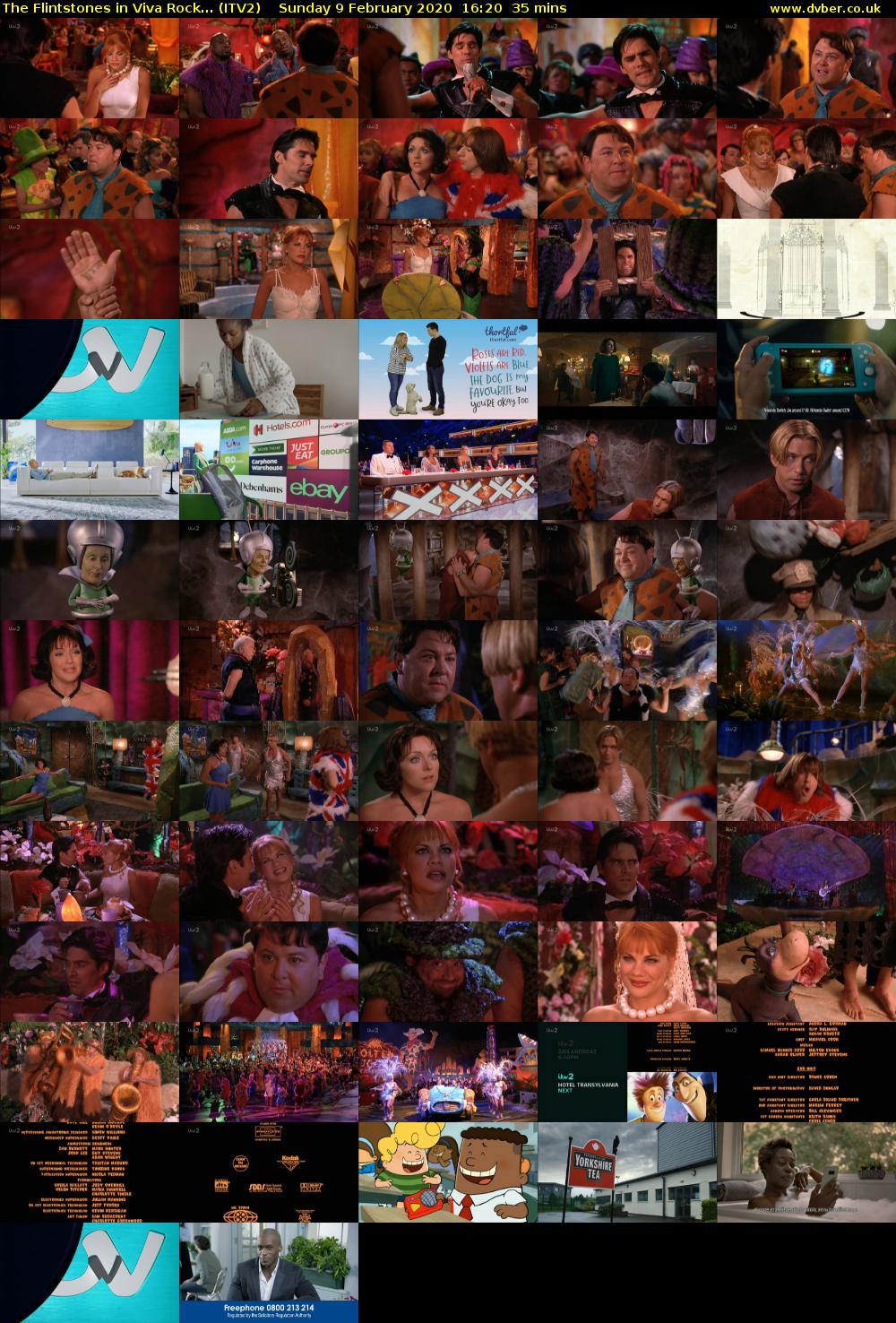 The Flintstones in Viva Rock... (ITV2) Sunday 9 February 2020 16:20 - 16:55