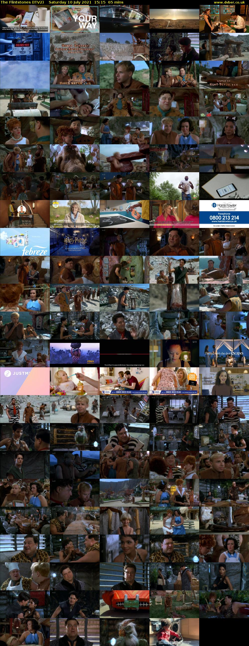 The Flintstones (ITV2) Saturday 10 July 2021 15:15 - 16:20
