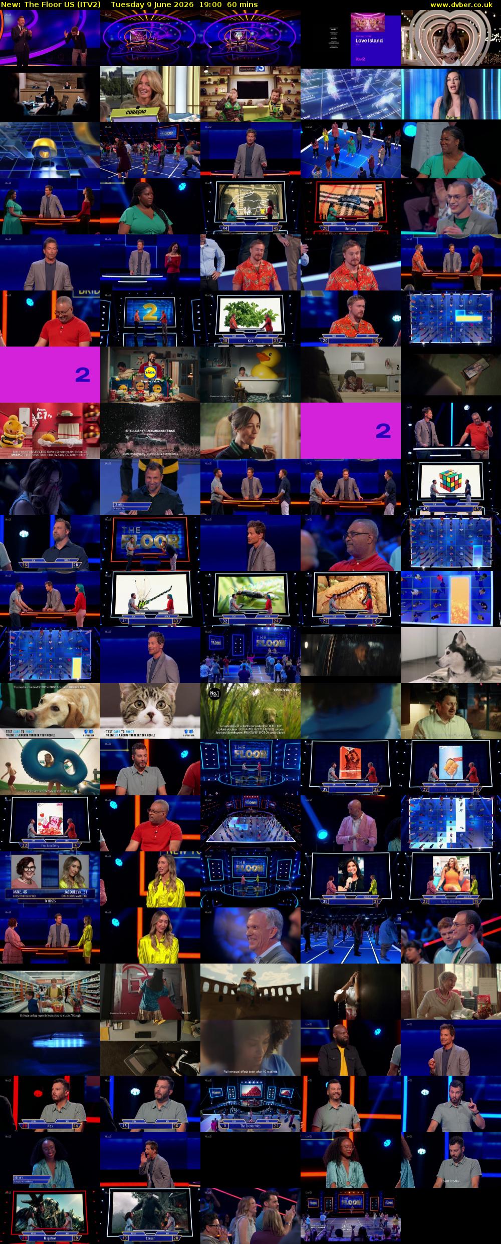 The Floor US (ITV2) Tuesday 9 June 2026 19:00 - 20:00