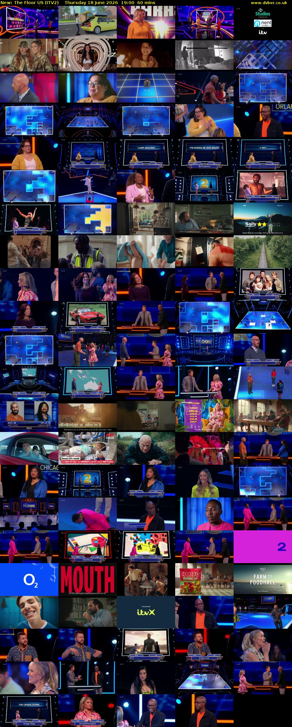 The Floor US (ITV2) Thursday 18 June 2026 19:00 - 20:00