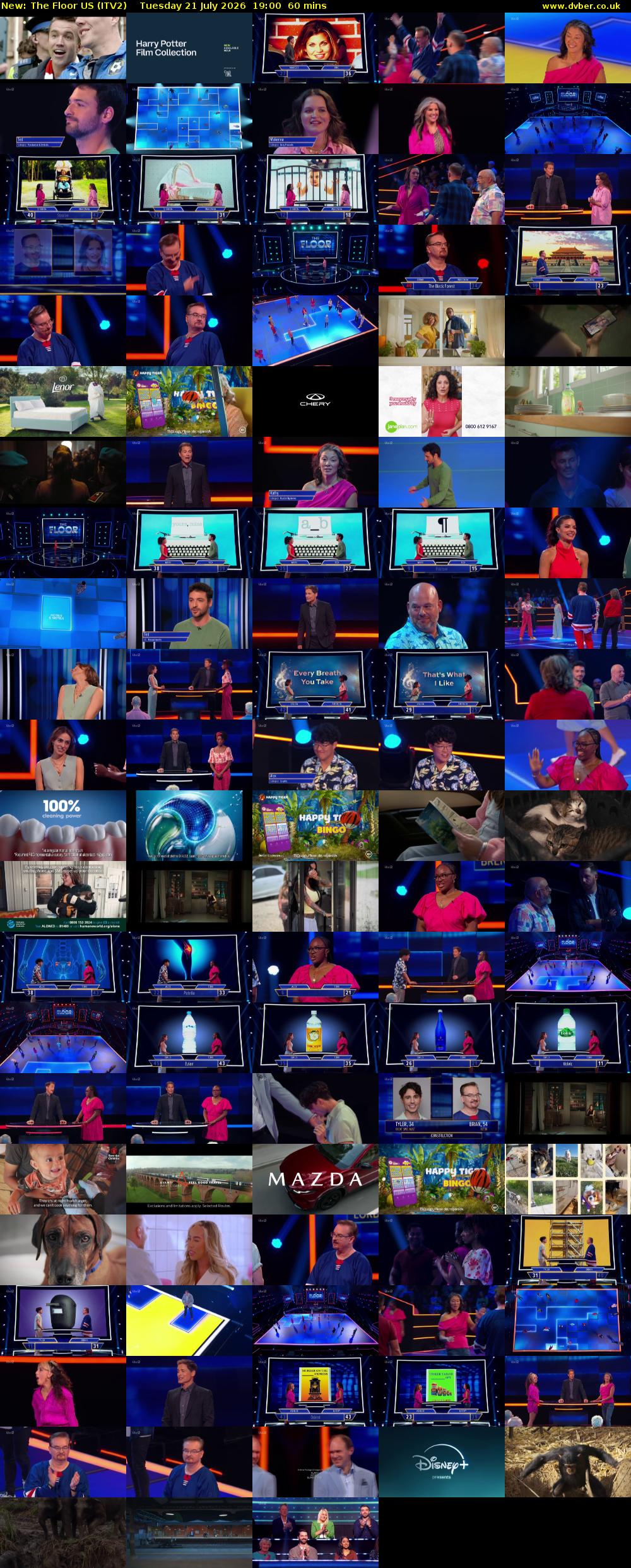 The Floor US (ITV2) Tuesday 21 July 2026 19:00 - 20:00
