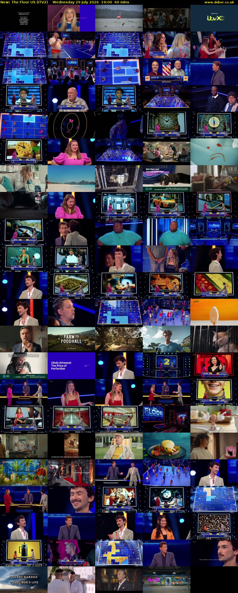 The Floor US (ITV2) Wednesday 29 July 2026 19:00 - 20:00