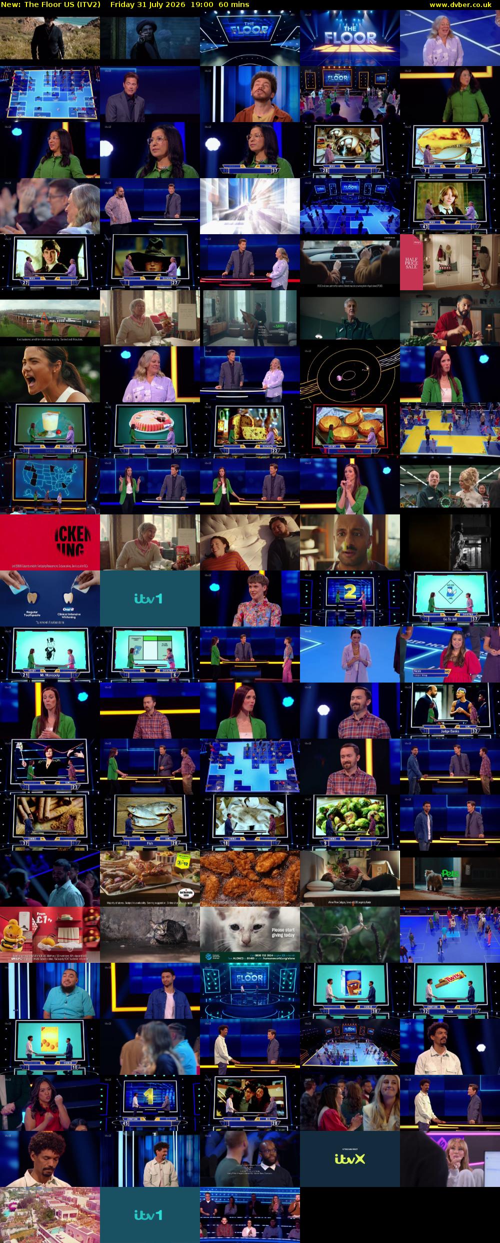The Floor US (ITV2) Friday 31 July 2026 19:00 - 20:00